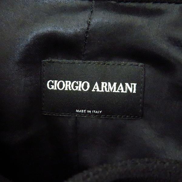 実際に弊社で買取させて頂いたGIORGIO ARMANI/ジョルジオアルマーニ ジャケット ブラック/48の画像 2枚目