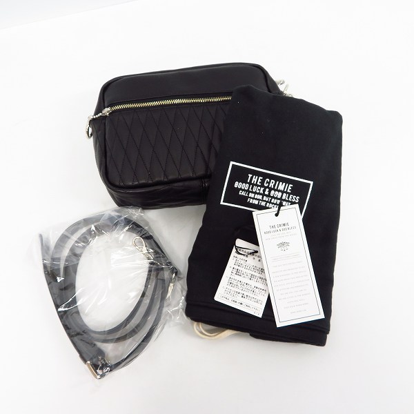 実際に弊社で買取させて頂いたCRIMIE/クライミー DIAMOND QUILT SHOULDER BAG/ダイアモンドキルト レザーショルダーバッグ CRA1-WB02-BG05の画像 6枚目