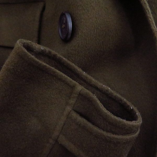 実際に弊社で買取させて頂いたBURBERRY/バーバリー PRORSUM/プローサム Pコート カーキ/46の画像 7枚目
