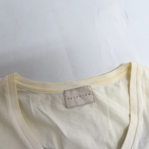 実際に弊社で買取させて頂いたFACTOTUM/ファクトタム EYES OPEN 等 ハーフスリーブ/半袖 カットソー/Tシャツ/ポロシャツ/48 5点セットの画像 3枚目