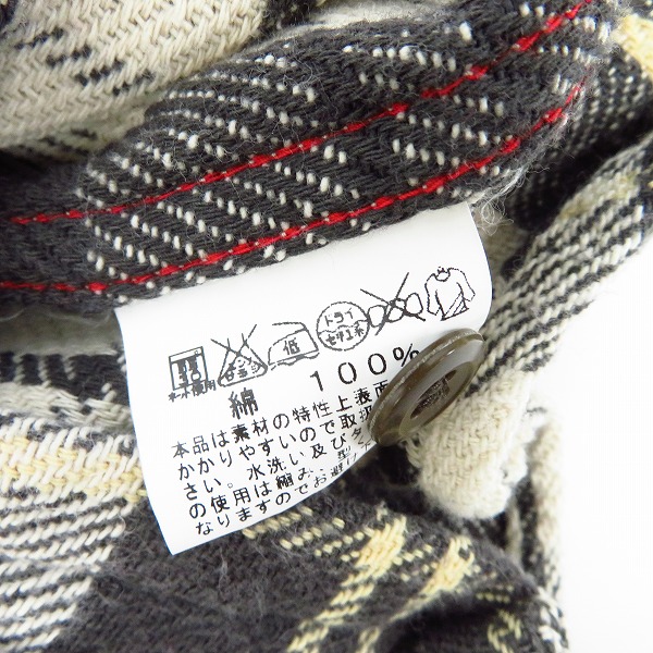 実際に弊社で買取させて頂いたSUGAR CANE/シュガーケーン チェック柄 長袖 ネルシャツ SC26710/Sの画像 3枚目