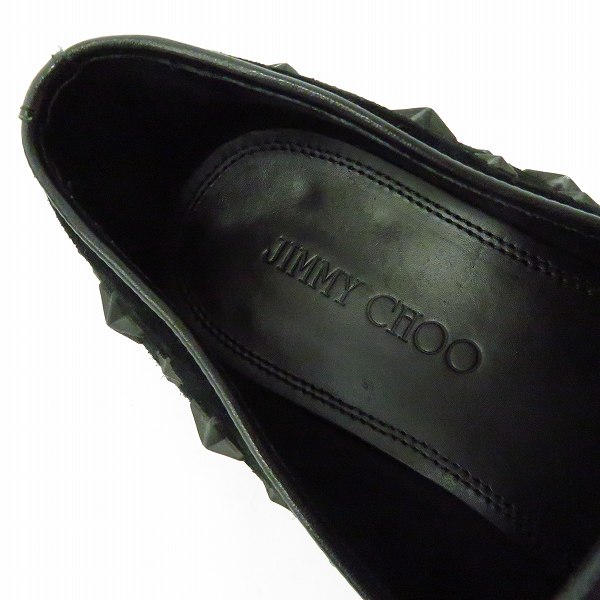 実際に弊社で買取させて頂いたJIMMY CHOO/ジミーチュウ スター スタッズ スリッポンシューズ/43の画像 4枚目