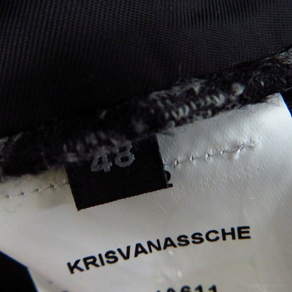実際に弊社で買取させて頂いたKRISVANASSCHE/クリスヴァンアッシュ ダブル ジャケット ワッペン/48の画像 3枚目