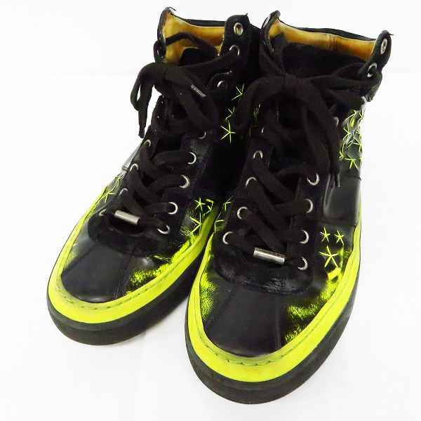 実際に弊社で買取させて頂いたJIMMY CHOO/ジミーチュウ スター 星柄 ハイカットスニーカー 43