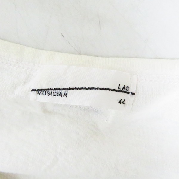 実際に弊社で買取させて頂いたLAD MUSICIAN/ラッドミュージシャン 3 ナンバープリント ハーフスリーブ/半袖 カットソー/Tシャツ Size：44の画像 2枚目