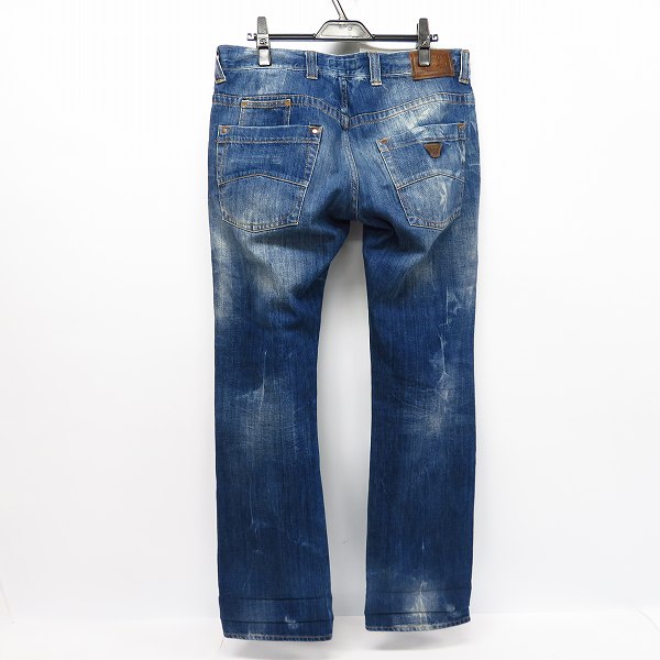 実際に弊社で買取させて頂いたARMANI JEANS/アルマーニジーンズ ボタンフライ ダメージ加工 デニムパンツ/34の画像 1枚目