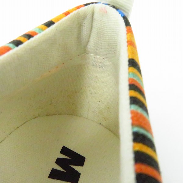 実際に弊社で買取させて頂いたMARNI/マルニ ストライプ キャンバススリッポン SNZUYWS049/44の画像 6枚目
