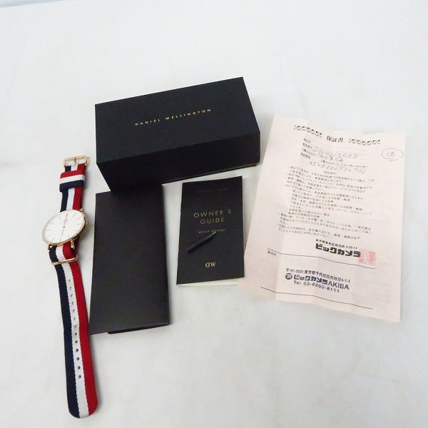 実際に弊社で買取させて頂いた【保証期間内】Daniel Wellington/DW/ダニエルウェリントン アナログ クォーツ/腕時計 トリコロールの画像 6枚目