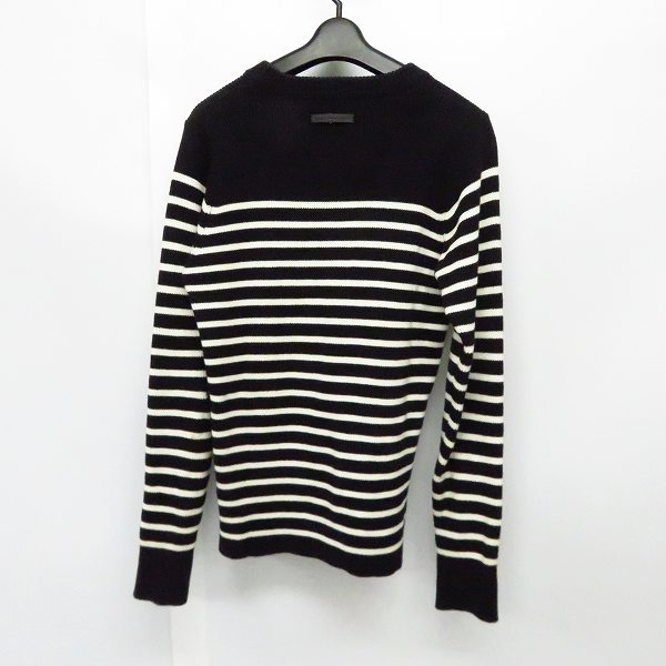 実際に弊社で買取させて頂いたDIESEL BLACK GOLD/ディーゼル ブラック ゴールド ボーダー柄ニット Mの画像 1枚目