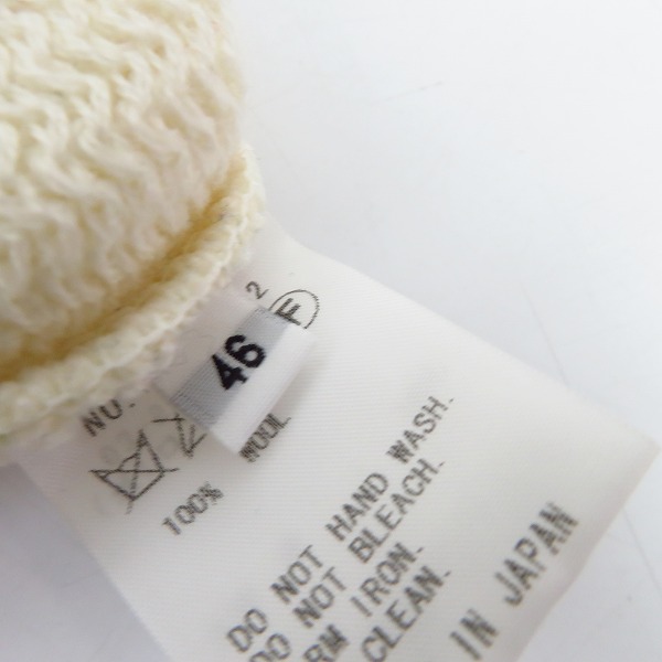 実際に弊社で買取させて頂いたVALLIS by FACTOTUM/ヴァリスバイファクトタム ウール ニット セーター 05090432/46の画像 4枚目