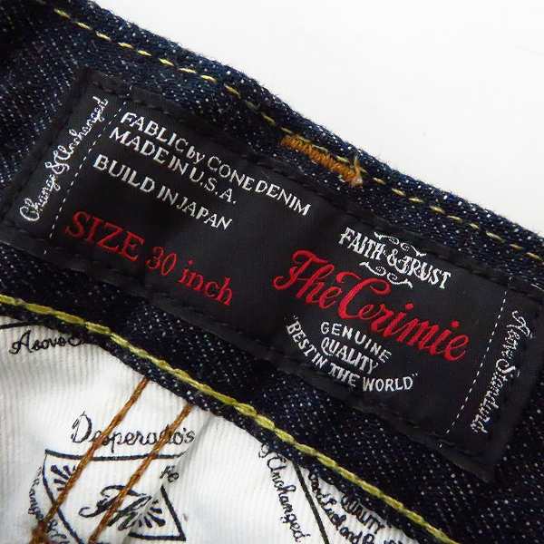実際に弊社で買取させて頂いたTHE CRIMIE/クライミー TARONZIP デニムパンツ 日本製/30の画像 2枚目