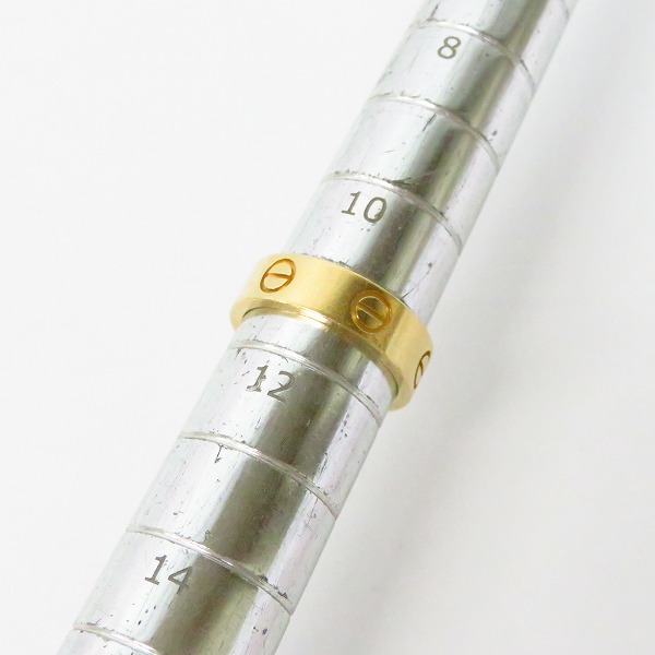 実際に弊社で買取させて頂いたCartier/カルティエ ラブリング イエローゴールド/YG 750/11.5号の画像 4枚目
