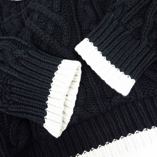 実際に弊社で買取させて頂いたGOODENOUGH/グッドイナフ ケーブルニット プルオーバーパーカー/Sの画像 5枚目