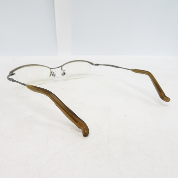 実際に弊社で買取させて頂いた999.9/フォーナインズ メタル ハーフリム アイウェア/メガネフレーム S-207Tの画像 1枚目