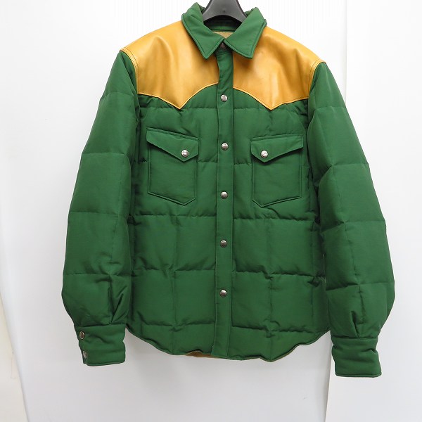 実際に弊社で買取させて頂いたSUGAR CANE/シュガーケーン レザー切替し ダウンジャケット/L