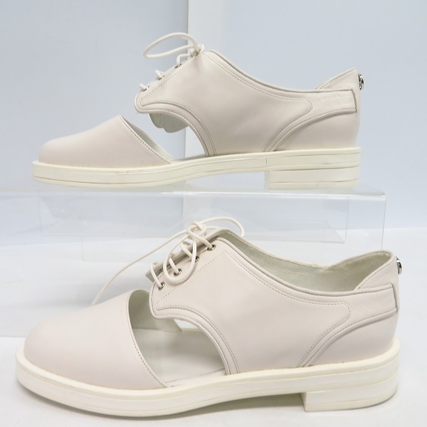 実際に弊社で買取させて頂いたGIORGIO ARMANI/ジョルジオアルマーニ  17AW レザーシューズ風サンダル X1C154/36の画像 3枚目