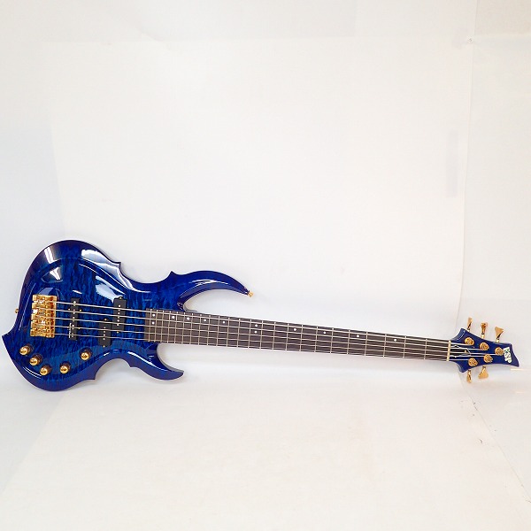 実際に弊社で買取させて頂いた★【美品】ESP/イーエスピー オーダーメイド フォレストタイプ FRXシェイプ 5弦 エレキベース ソフトケース付きの画像 1枚目