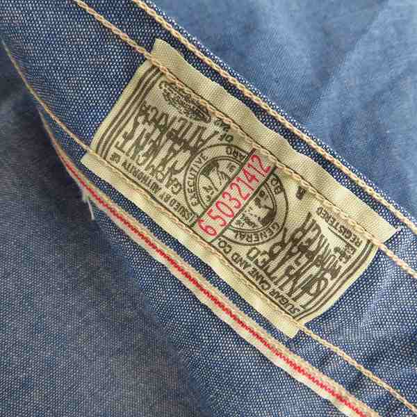 実際に弊社で買取させて頂いたSUGAR CANE/シュガーケーン FICTION ROMANCE 5oz ミックスパターン ワークシャツ SC37341/Lの画像 4枚目