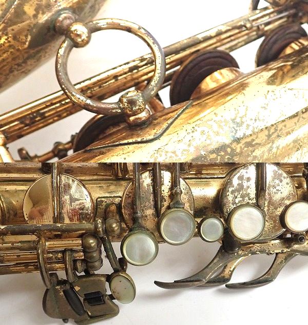 実際に弊社で買取させて頂いた★【難あり】Selmer/セルマー テナーサックス Mark VI マーク6 シリアル6万番台 彫刻有り ビンテージの画像 5枚目