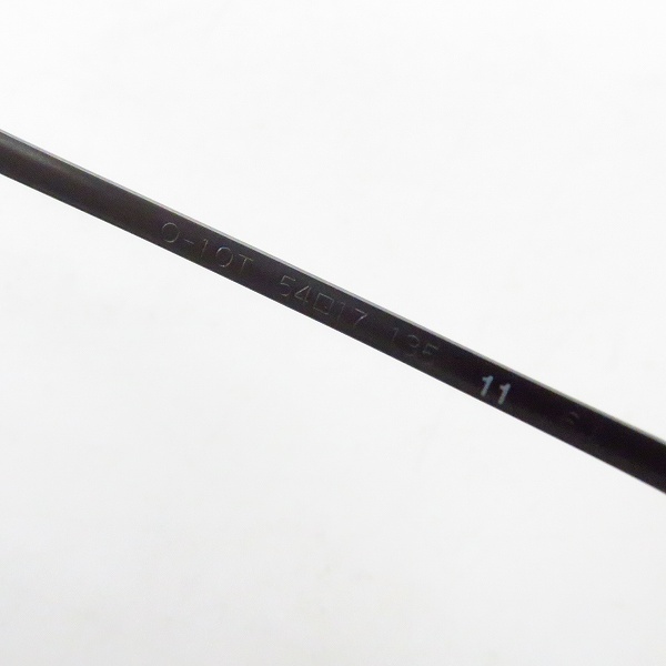 実際に弊社で買取させて頂いた999.9/フォーナインズ ワンポイントフレーム/リムレス 度入り眼鏡 O-10Tの画像 4枚目