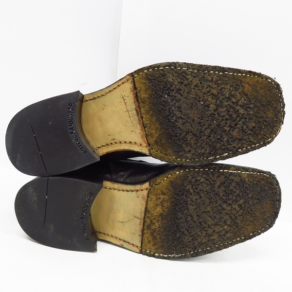 実際に弊社で買取させて頂いたalfredoBANNISTER/アルフレッドバニスター レザーブーツ サイドジップ/42の画像 2枚目