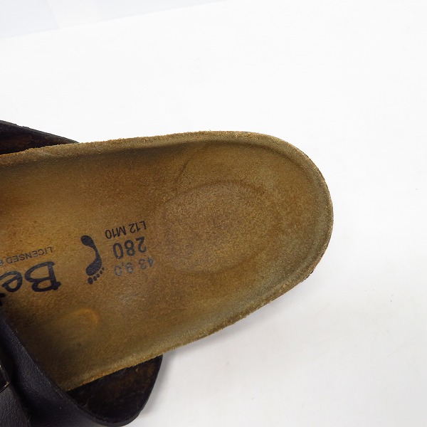 実際に弊社で買取させて頂いたBIRKENSTOCK/ビルケンシュトック レザーサンダル/28の画像 4枚目