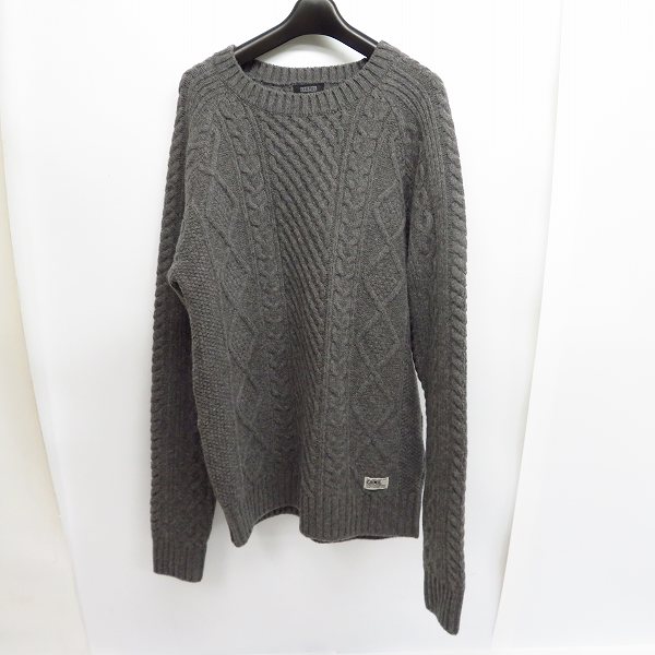 実際に弊社で買取させて頂いた【未使用】CRIMIE/クライミー  ケーブルニットセーター/Ｍ