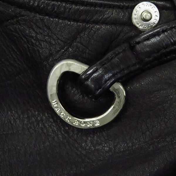 実際に弊社で買取させて頂いたBACK BONE/バックボーン COW HIDE/牛革/レザー パンツ/ブラック BB10SS-LP40/Sの画像 6枚目