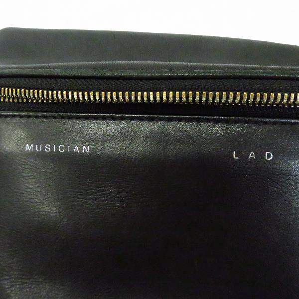 実際に弊社で買取させて頂いたLAD MUSICIAN/ラッドミュージシャン レザーショルダーバッグ/ボディバッグ ブラックの画像 4枚目