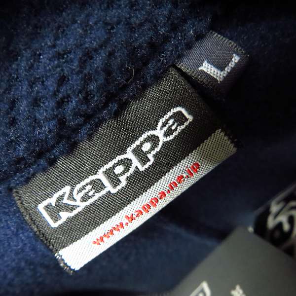実際に弊社で買取させて頂いた【未使用】Kappa/カッパ ジップアップストレッチフリースジャケット ゴルフウェア ホワイト×ネイビー KG652KT53/Lの画像 2枚目