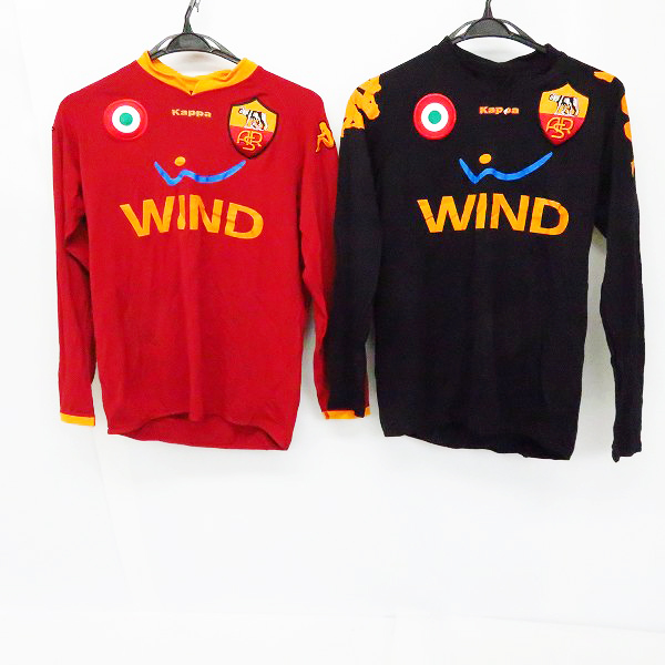 実際に弊社で買取させて頂いたkappa/カッパ ASローマ ユニフォーム ローマ 長袖 ユニフォーム ホーム/ビジター 2点セット