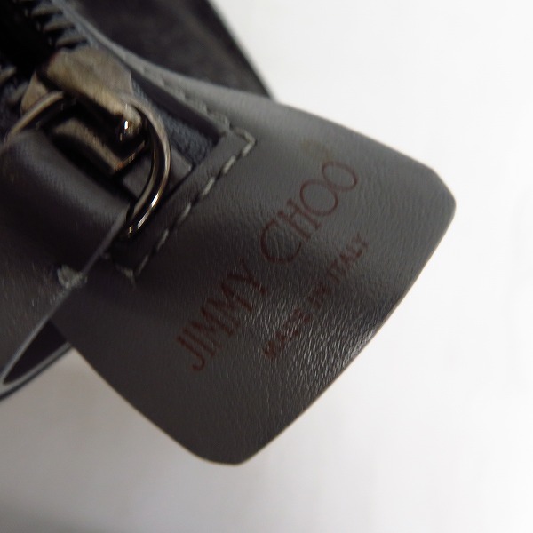 実際に弊社で買取させて頂いたJIMMY CHOO/ジミーチュウ GABLE レザー スタッズ付きハンドル トート/ハンドバッグの画像 7枚目