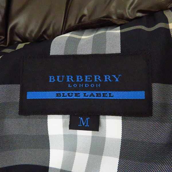 実際に弊社で買取させて頂いたBURBERRY BLUE LABEL/バーバリーブルーレーベル ジップアップ ダウンジャケット/Ｍの画像 2枚目