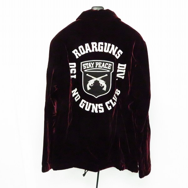 実際に弊社で買取させて頂いたroarguns/ロアーガンズ K's別注 ベルベット コーチジャケット マルーン 18FGB-02KS/2の画像 1枚目
