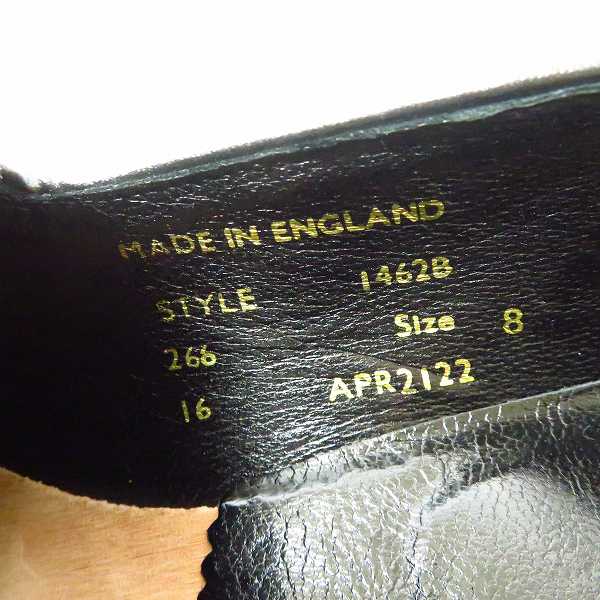 実際に弊社で買取させて頂いたSANDERS×URBAN RESEARCH/サンダース×アーバンリサーチ 別注 MILITARY SLIPPER レザー スリッポン/1462B/8の画像 5枚目