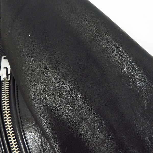 実際に弊社で買取させて頂いたACANTHUS/アカンサス カウレザーダブルライダース/L1411/Mの画像 4枚目