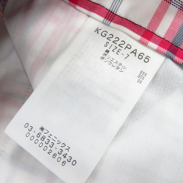 実際に弊社で買取させて頂いた【未使用含む】Kappa/カッパ  レディース ゴルフウエア プリーツスカート/ショートパンツ/ロングパンツ 7 ボトムス 5点セットの画像 3枚目