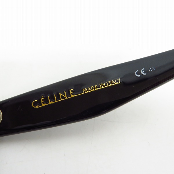 実際に弊社で買取させて頂いたCELINE/セリーヌ スクエア 眼鏡フレーム/メガネフレーム/アイウェア CL1019/J 807の画像 4枚目