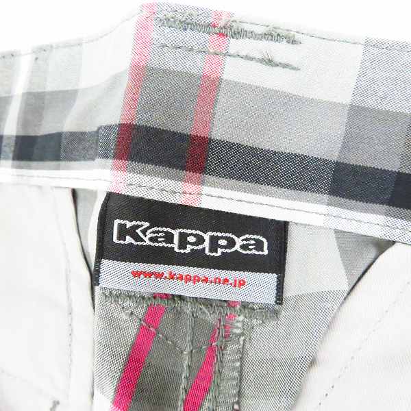実際に弊社で買取させて頂いた【未使用】kappa/カッパ ゴルフ グレー系チェック柄ロングパンツ KG312PA22/79の画像 3枚目