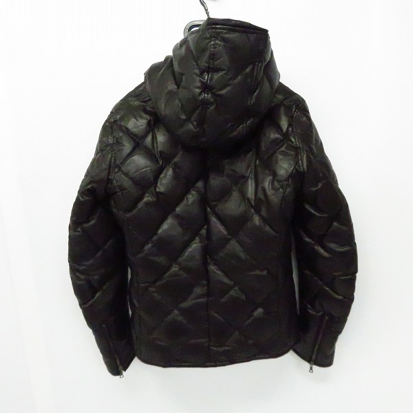 実際に弊社で買取させて頂いたBACKLASH/バックラッシュ カンガルーレザー ダウンジャケット 1363-02/Ｍの画像 1枚目