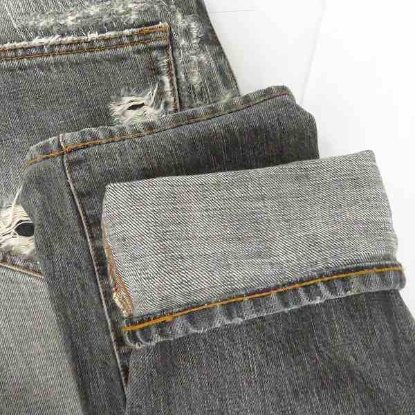 実際に弊社で買取させて頂いたBALMAIN/バルマン ダメージ加工 デニムパンツ H9HT523-B219/28の画像 9枚目