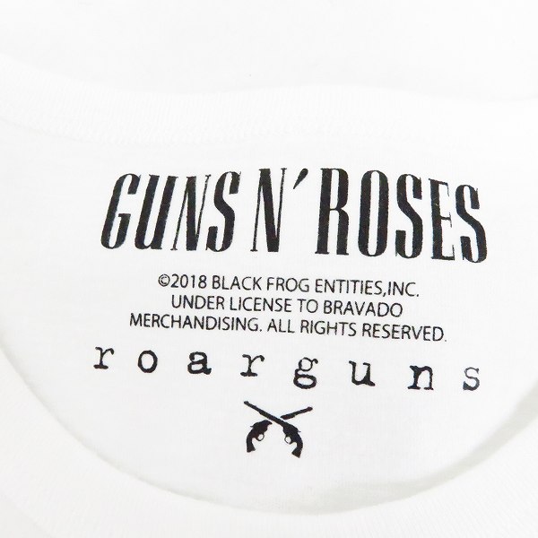 実際に弊社で買取させて頂いた【未使用】roarguns/ロアーガンズ "Guns N' Roses" PISTOL PRINT TEE Tシャツ ホワイト 18MGT-16/4の画像 2枚目