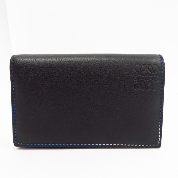 実際に弊社で買取させて頂いたLOEWE/ロエベ レザー 名刺入れ/カードケース BLACK/ブラック/黒