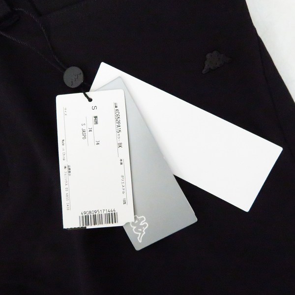 実際に弊社で買取させて頂いた【未使用】Kappa/カッパ ゴルフ ストレッチ裏起毛 防風ロングパンツ ブラック KC652PA15/Sの画像 5枚目