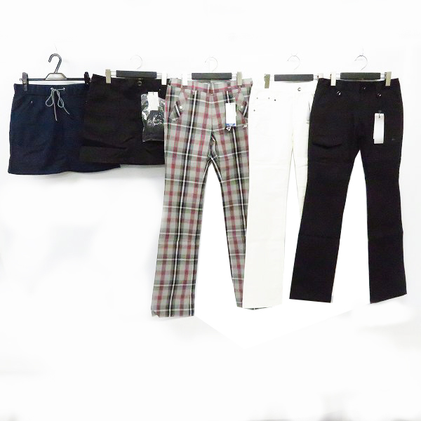実際に弊社で買取させて頂いた【未使用】Kappa/カッパ  レディース ゴルフウエア スウェットスカート/チェックパンツ等 9 ボトムス 5点セット