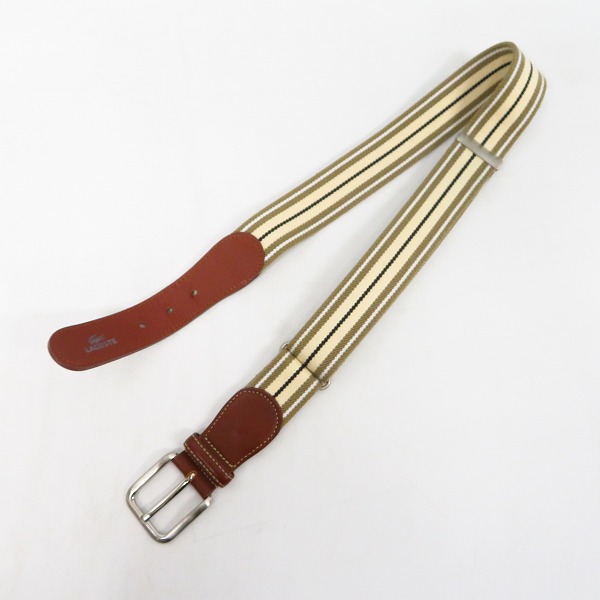 実際に弊社で買取させて頂いたLACOSTE/ラコステ 長袖シャツ/カットソー/ベルト 2/M/不明 3点セットの画像 5枚目