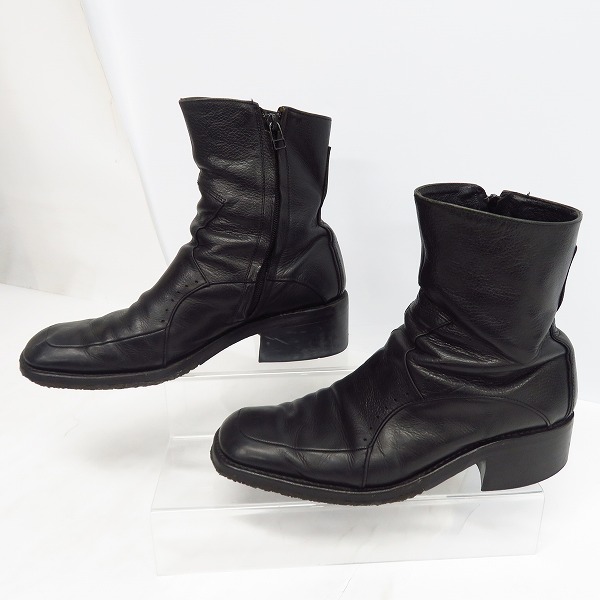 実際に弊社で買取させて頂いたalfredoBANNISTER/アルフレッドバニスター レザーブーツ サイドジップ/42の画像 3枚目