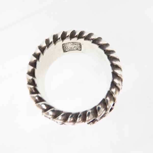 実際に弊社で買取させて頂いたLeathers and Treasures/レザーズ アンド トレジャーズ リボルビングスカル 22.5-23.5号の画像 3枚目