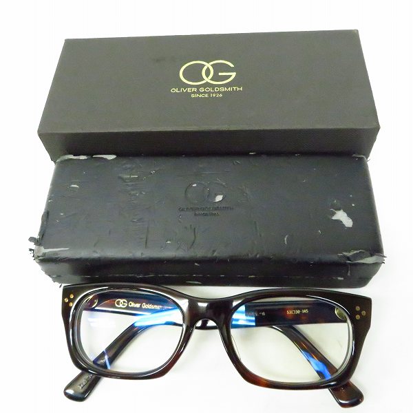 実際に弊社で買取させて頂いたOG×OLIVER GOLDSMITH/オージーバイオリバーゴールドスミス  VICECONSUL メガネフレーム/アイウェア ブラウンの画像 8枚目