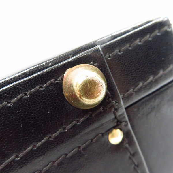 GUCCI 【即決】GUCCI/グッチ シェリーライン ブラックレザー